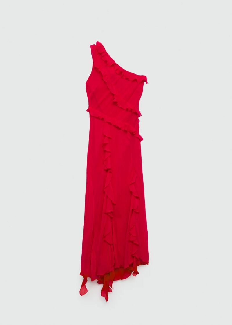 Vestido de volantes.