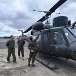 El Ejército de Tierra recibe en Tenerife helicóptero AB-212
