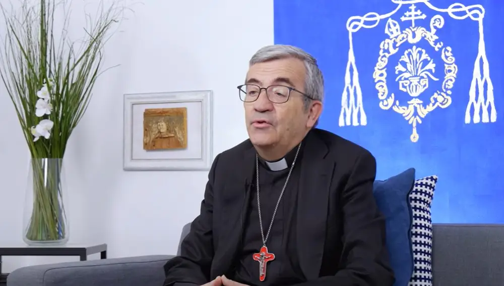 El arzobispo de Valladolid, Luis Argüello, durante el video en el que ha lanzado la nueva carta pastoral