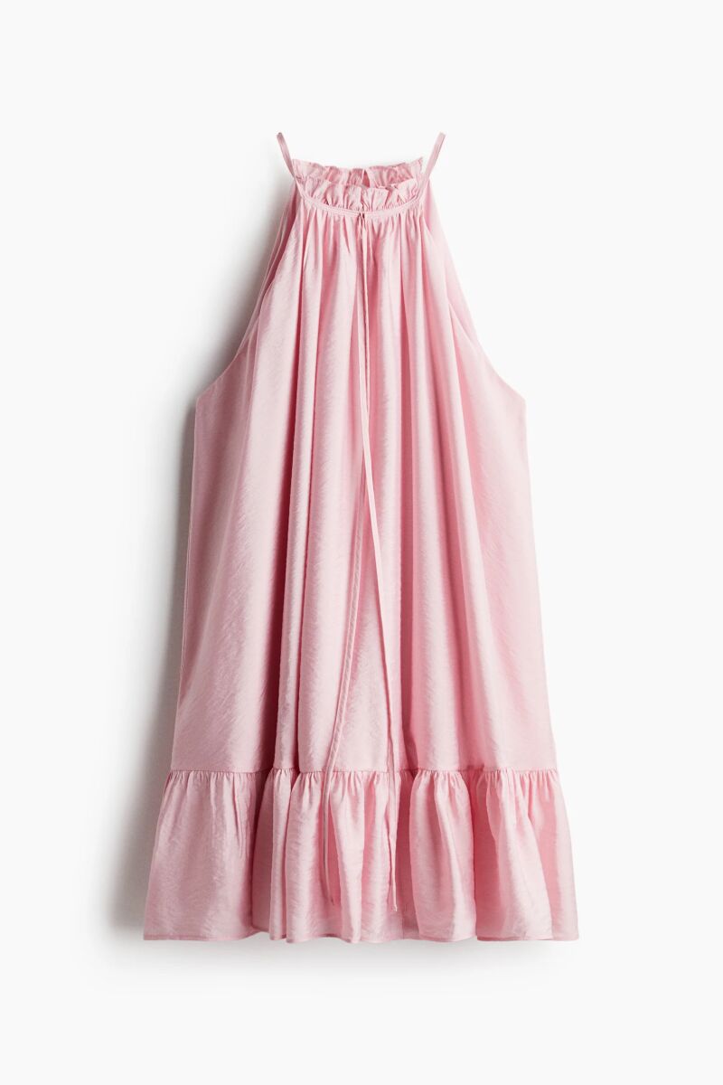 Minivestido empolvado.