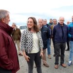 María González Corral visita las obras de regadíos que se están desarrollando en La Armuña