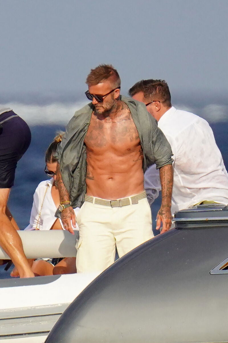 David Beckham en Saint Tropez