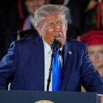 El presidente, Donald Trump, durante un acto en Alabama