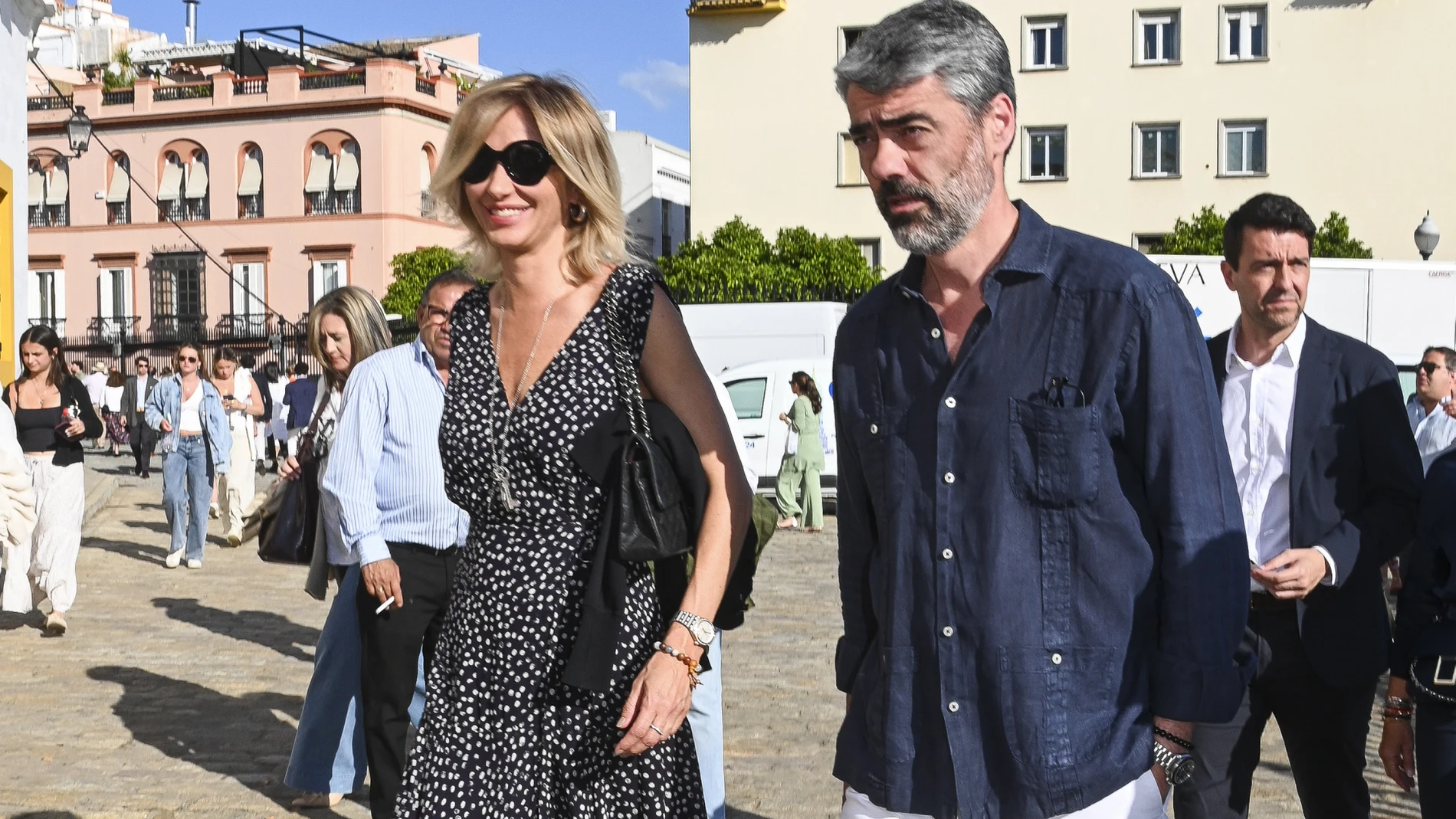 Susanna Griso en Sevilla junto a su nuevo novio.