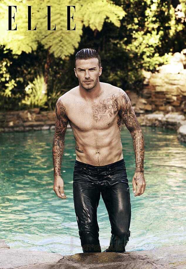 David Beckham para la revista "Elle"
