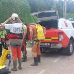 El operativo de rescate en Arredondo