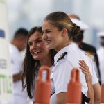 El reencuentro de la Reina Letizia y la Princesa Leonor en Panamá.