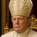 Trump publica una imagen creada con IA disfrazado de Papa tras bromear con asumir el cargo tras la muerte de Francisco