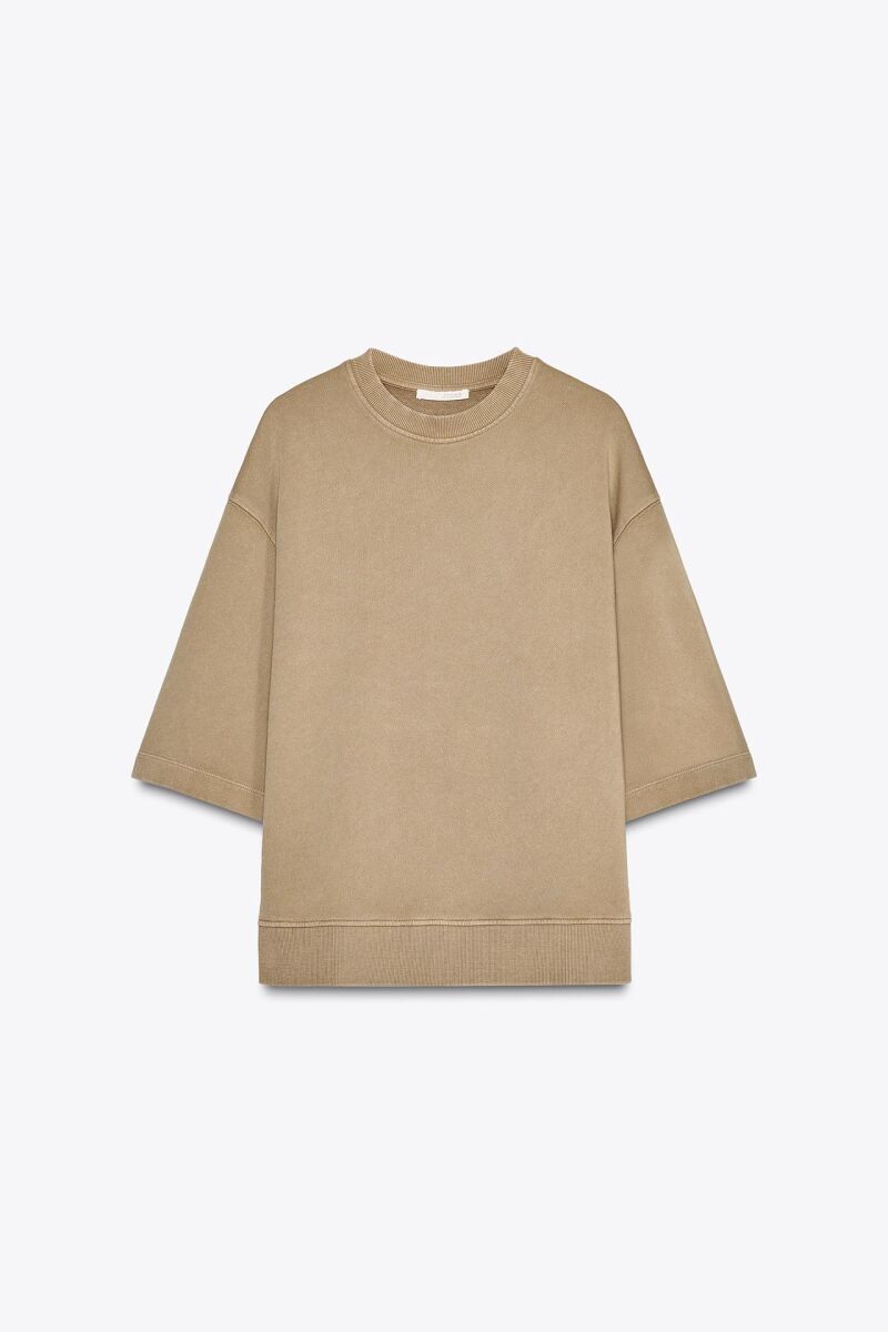 Sudadera oversize efecto lavado.