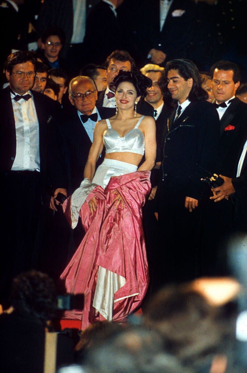 Madonna en el Festival de Cannes de 1991.