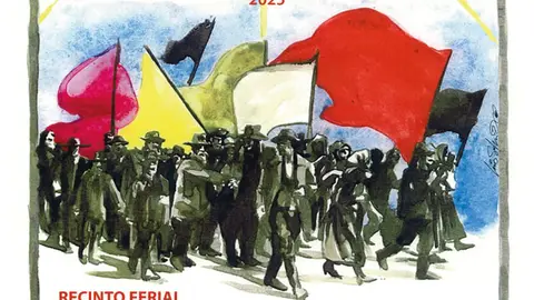 Cartel anunciador de la fiesta prevista en Cacabelos
