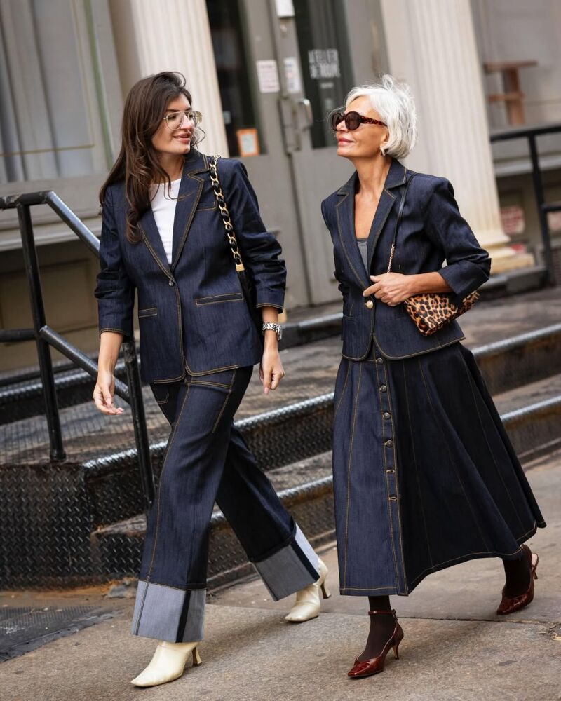 Influencers con 'total looks' en denim.