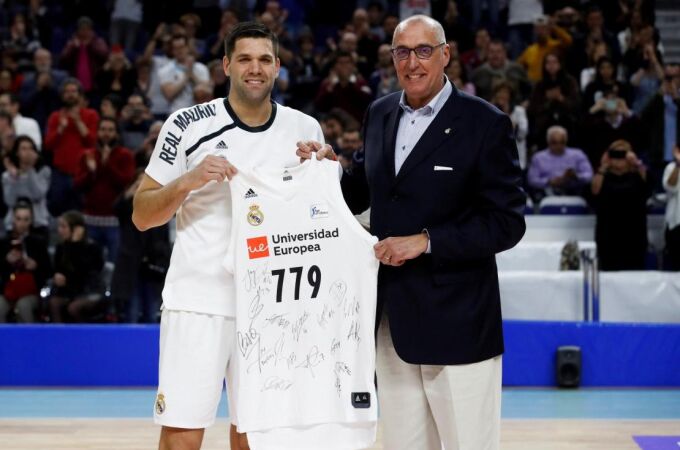 Rafael Rullán, en el homenaje a Felipe Reyes