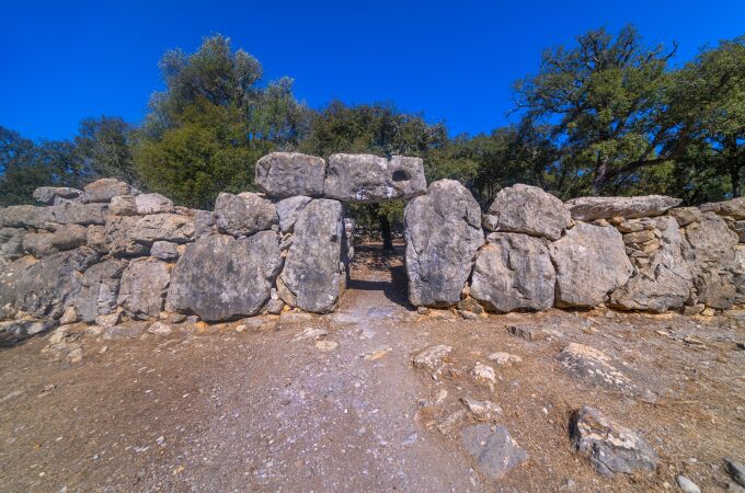 Yacimiento talayótico de Ses Païses, 1300-900 a. C., asentamiento de la Edad del Bronce, Artá, Mallorca, Islas Baleares.