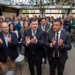 El presidente del PP y de la Junta de Castilla y León, Alfonso Fernández Mañueco, participa en la jornada en Ávila, junto a, entre otros, Miguel Tellado, Francisco Vázquez y Carlos García