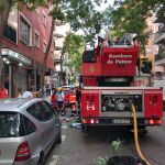 Sucesos.- Declarado un incendio en el octavo piso de una torre de Palma