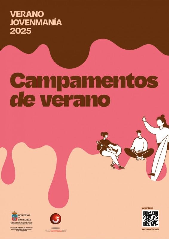 Cartel de los campamentos de este año. 