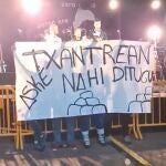 Imagen del homenaje proetarra en el barrio de La Chantrea. 