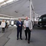  El consejero José Luis Sanz Merino y el alcalde de Valladolid, Jesús Julio Carnero, visitan las obras de la estación de autobuses