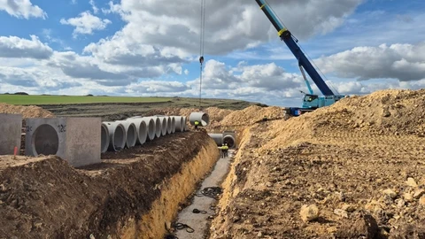 La Junta impulsa las obras de la EDAR y el tanque de tormentas del polígono industrial 'Los Hitales', en Bernuy de Porreros, Segovia, por más de 4,2 millones