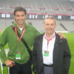 Michel, junto a José Ángel de la Casa