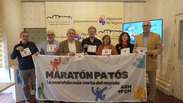 Presentación de la prueba solidaria en la Diputación de Segovia
