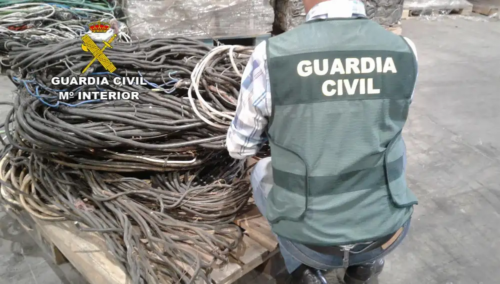 MADRID.-Las Fuerzas de Seguridad registraron 4.433 robos de cobre en 2024, un 87% más que cinco años antes