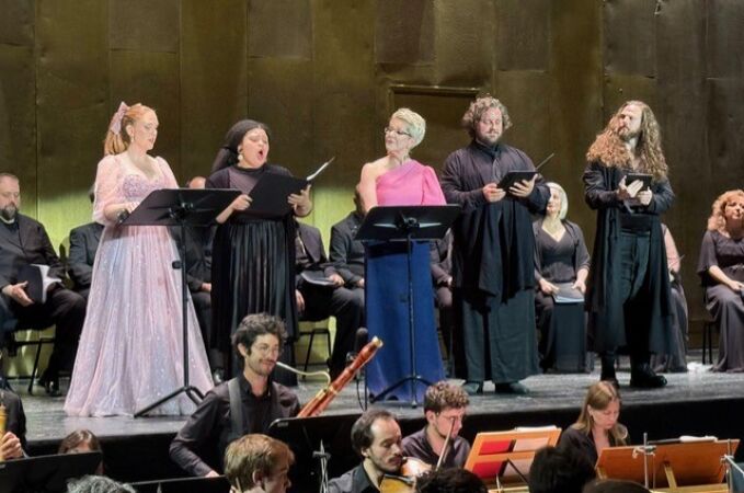 Representación de "Jephtha" en el Teatro Real