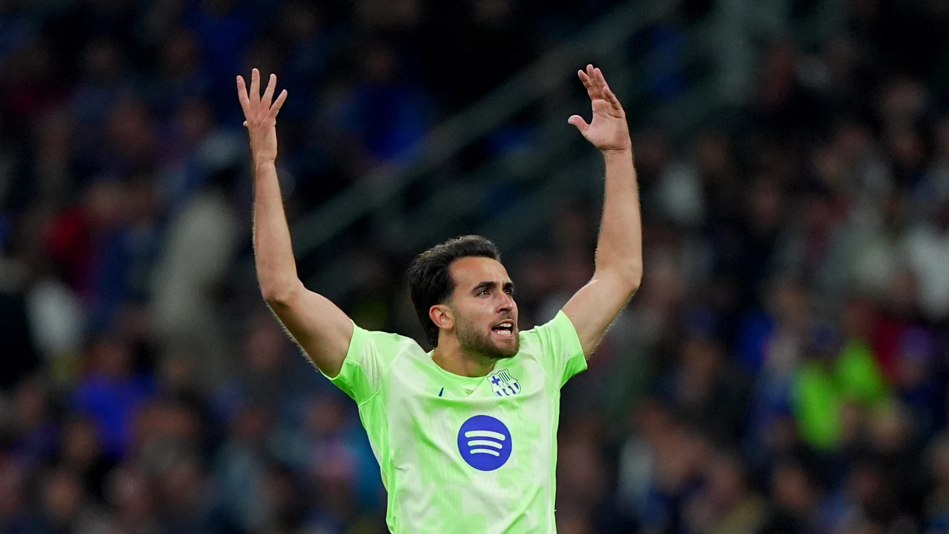 06 May 2025, Italy, Milan: Barcelona's Eric Garcia celebrates scoring his side's first goal during the UEFA Champions League semi final second leg soccer match between Inter Milan and Barcelona at San Siro Stadium. Photo: -/LaPresse via ZUMA Press/dpa06/05/2025 ONLY FOR USE IN SPAIN