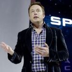Elon Musk durante una presentación de uno de los viajes espaciales de SpaceX