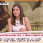 Natalia Sánchez, sobre el lado oscuro de la fama: "En terapia desde los 11 años"