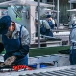 Varias personas trabajando