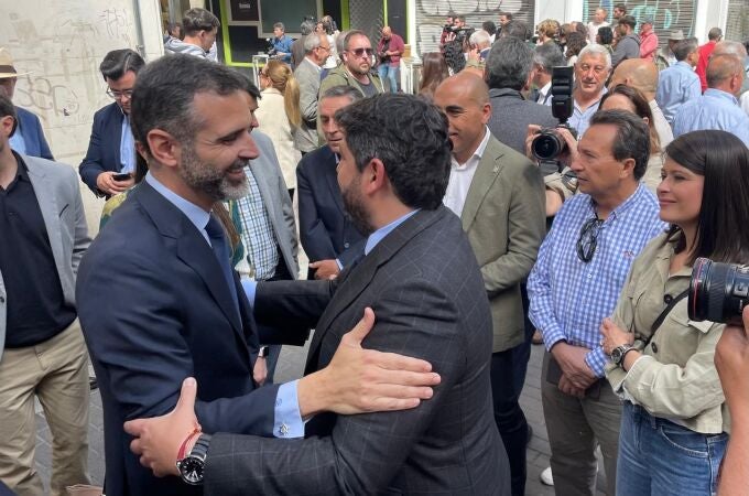 El consejero de Agricultura, Pesca, Agua y Desarrollo Rural, Ramón Fernández-Pacheco, participa con los máximos dirigentes de los gobiernos autonómicos de Murcia y Valencia