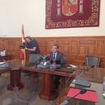 El presidente del TSJA, Lorenzo del Río, presenta la memoria de 2024 del alto tribunal andaluz.