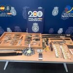 Material intervenido en la operación 