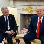 Donald Trump recibe en la Casa Blanca al primer ministro canadiense, Mark Carney