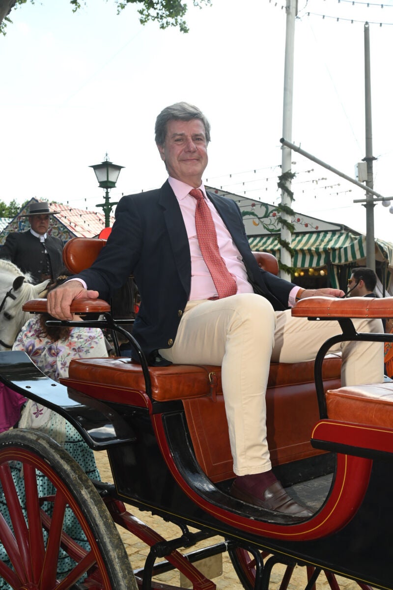 Cayetano Martínez de Irujo en la Feria de Abril de Sevilla 