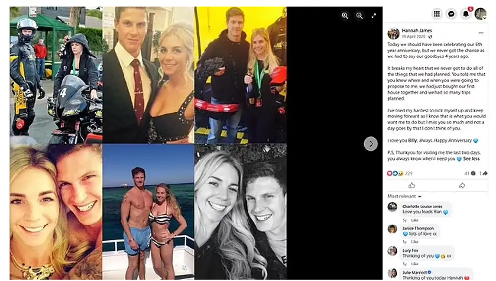 Publicación homenaje en Instagram