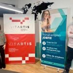 Cristina Ramírez, directora de Vitartis, y Alejandro Pedrosa, CEO de Jobfie