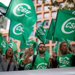 CSIF se moviliza en toda España para protestar por la "falta de compromiso" de Mónica García en el Estatuto Marco