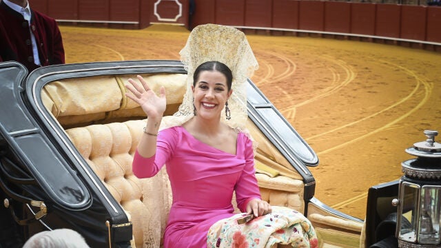 Carolina Marín como madrina de los enganches. 