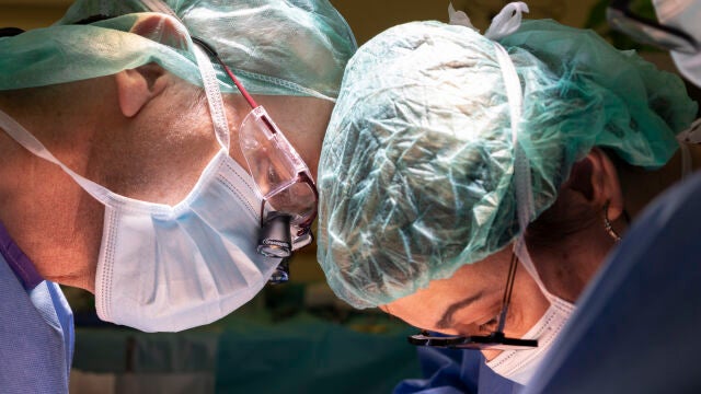 Una imagen de la intervención con un técnica quirúrgica pionera para extirpar cánceres de páncreas hasta hora inoperables