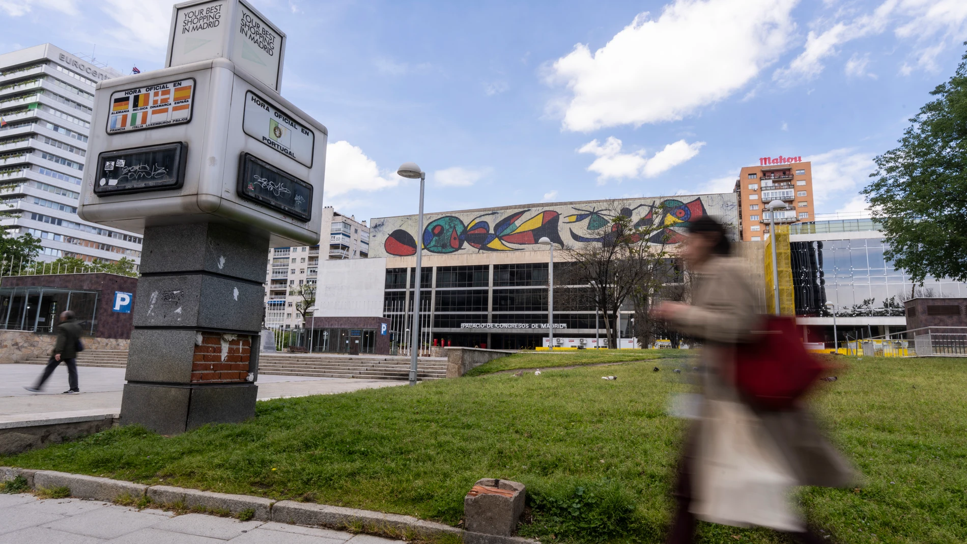 Estado actual del Palacio de Congresos de la Castellana, sin uso desde 2013