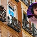 Imagen de Ibai Llanos con unas terrazas de la ciudad de Madrid