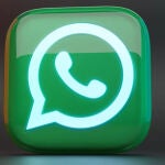 El logo de WhatsApp, la app de mensajería más usada en el mundo