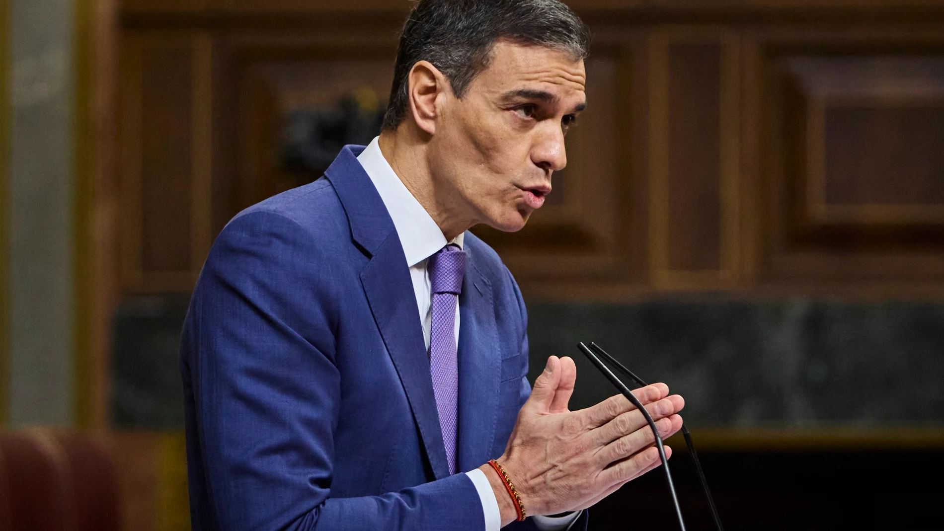 Comparecencia del presidente del Gobierno, Pedro Sánchez para informar sobre las medidas que el Ejecutivo va a adoptar para responder a las nuevas necesidades de seguridad y defensa de la Unión Europea y para informar de la acción del Gobierno ante la crisis energética que tuvo lugar el día 28 de abril Asisten al pleno Alberto Nuñez Feijoo, María Jesús Montero, José Manuel Albares, Félix Bolaños, Fernando Grande-Marlaska, Carlos Cuerpo, Sara Aagesen Muñoz y Óscar Puente Santiago. © Alberto R....
