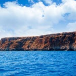 Vista panorámica del litoral en Cap de Barbaria, en la isla de Formentera 