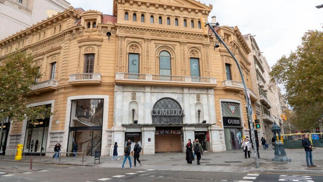 Imagen de la fachada del antiguo Cine Comedia