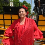 María del Monte en la Feria de Abril de Sevilla