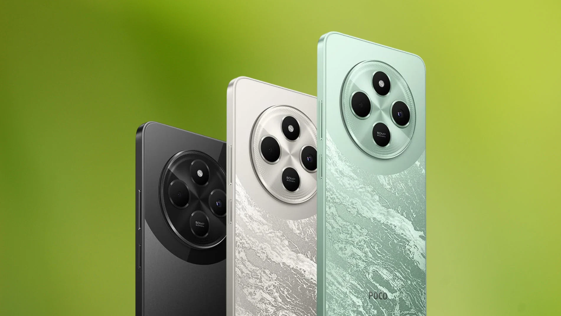 En la parte trasera del POCO C75 hay una cámara de 50 megapíxeles